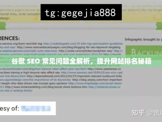 谷歌 SEO 常见问题全解析，提升网站排名秘籍，谷歌 SEO 常见问题解析与秘籍