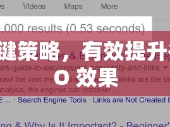 掌握关键策略，有效提升谷歌 SEO 效果，掌握关键策略提升谷歌SEO