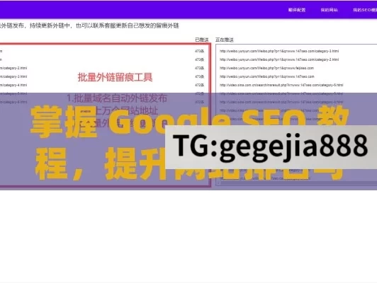 掌握 Google SEO 教程，提升网站排名与流量,Google SEO教程