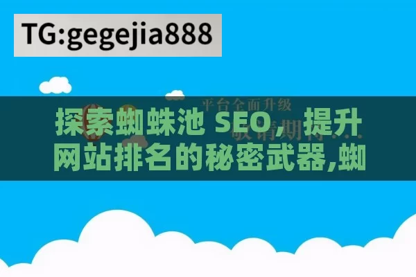 探索蜘蛛池 SEO，提升网站排名的秘密武器,蜘蛛池SEO，提升网站排名的秘密武器